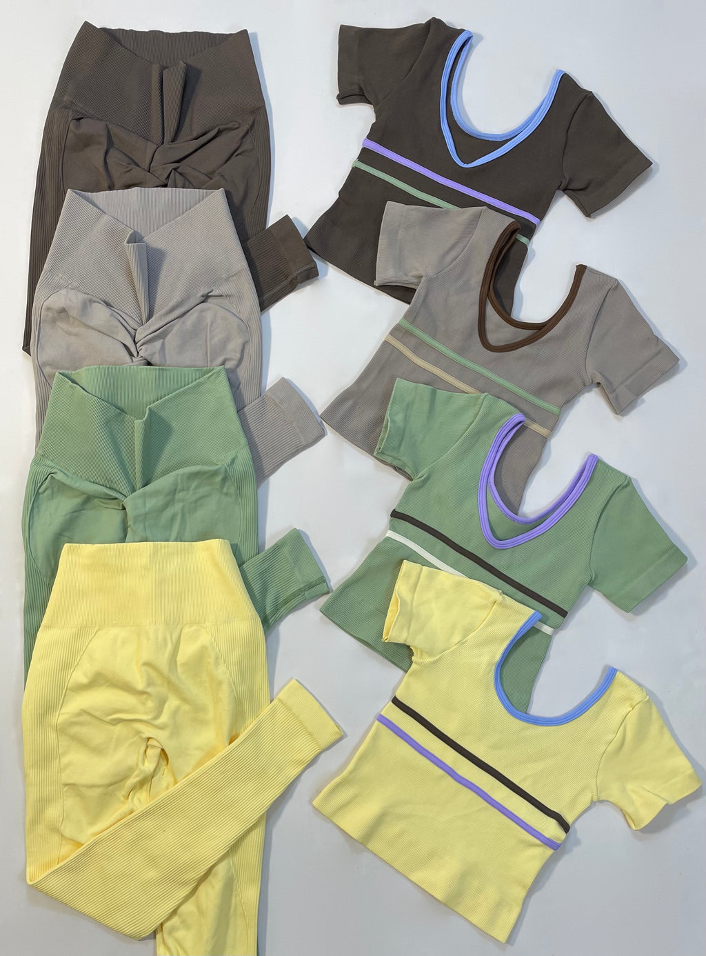 Set Legging camisa sesgo contraste