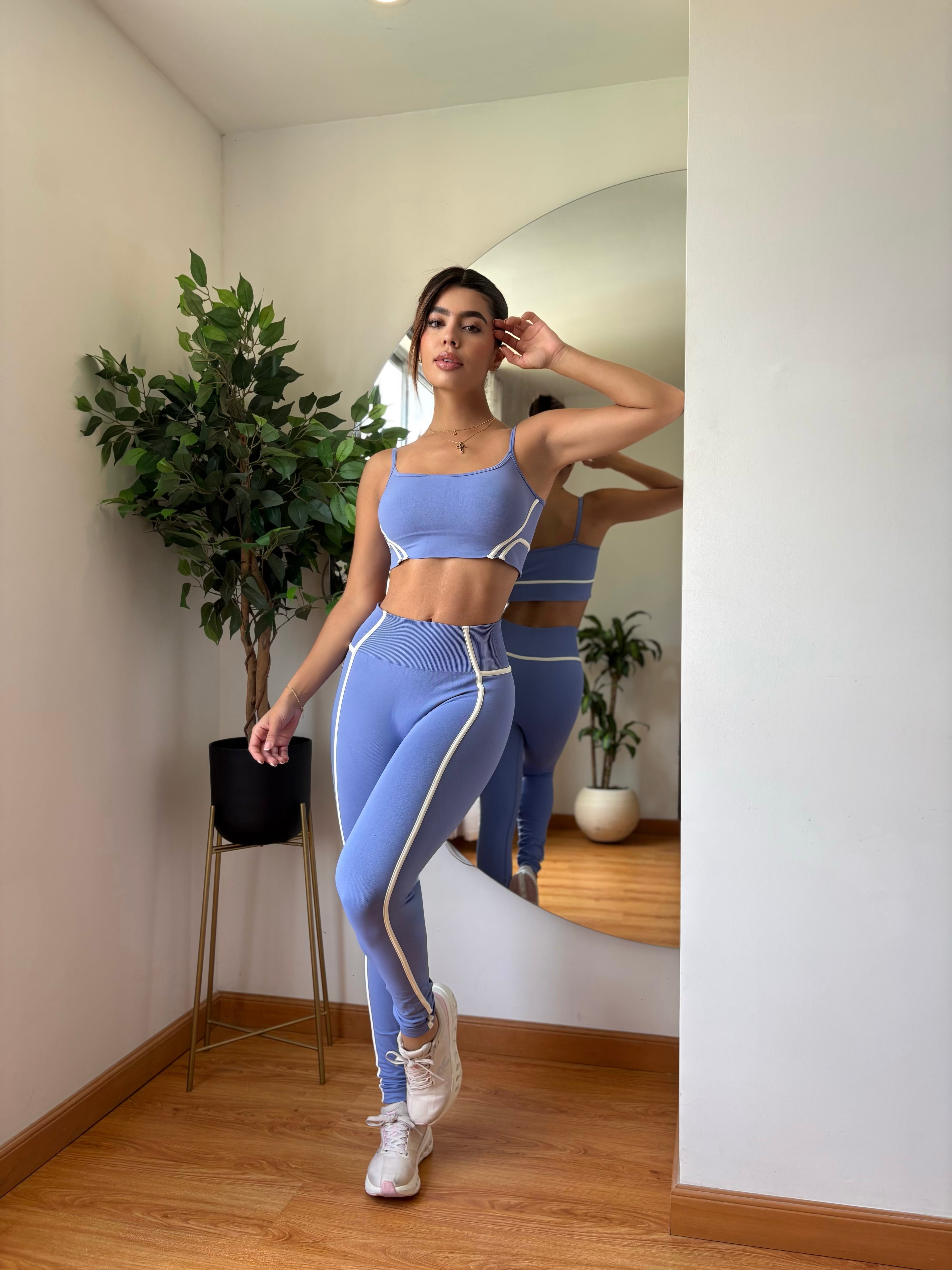 Set Legging sesgo sin push up
