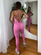 Enterizo largo tiras push up