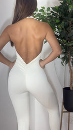 Enterizo largo halter push up