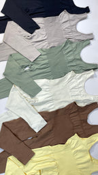 Enterizo largo sisa doble sesgo sin push up