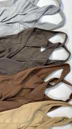 Enterizo corto enroscado push up