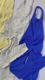 Enterizo largo halter push up